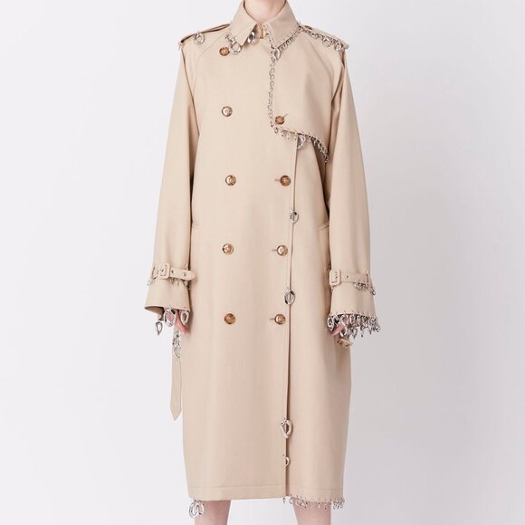 Burberry Jackets & Blazers - ISO: NOT FOR SALE Burberry Piercing Embellished Trench Coat Size 36/48/40